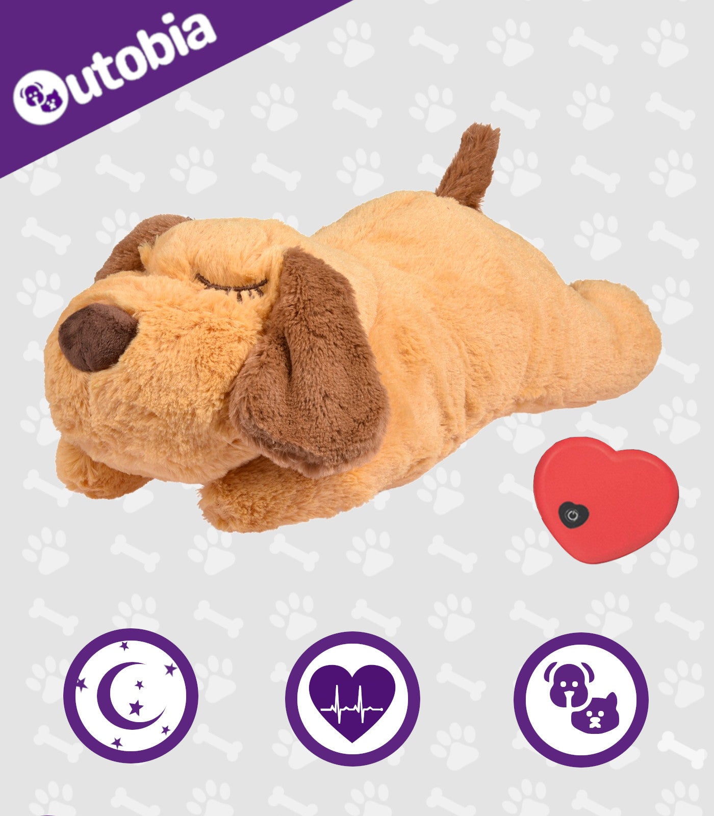 Heartbeat puppy plush