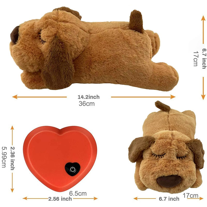 Heartbeat puppy plush